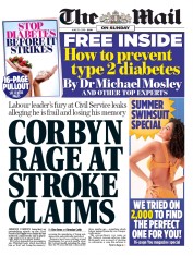 The Mail on Sunday (UK) Newspaper Front Page for 30 June 2019