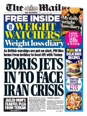 The Mail on Sunday (UK) Newspaper Front Page for 5 January 2020