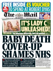 The Mail on Sunday (UK) Newspaper Front Page for 6 December 2015