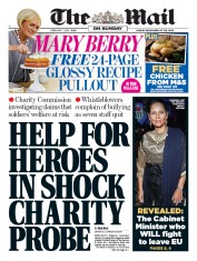 The Mail on Sunday (UK) Newspaper Front Page for 7 February 2016