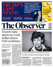 The Observer (UK) Newspaper Front Page for 10 January 2021