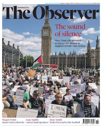 The Observer Newspaper Front Page (UK) for 10 August 2025
