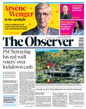 The Observer (UK) Newspaper Front Page for 11 October 2020