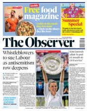 The Observer (UK) Newspaper Front Page for 14 July 2019