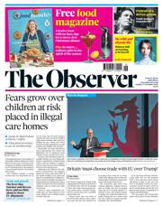 The Observer front page for 17 November 2024