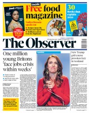 The Observer (UK) Newspaper Front Page for 18 October 2020