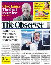 The Observer (UK) Newspaper Front Page for 1 December 2019