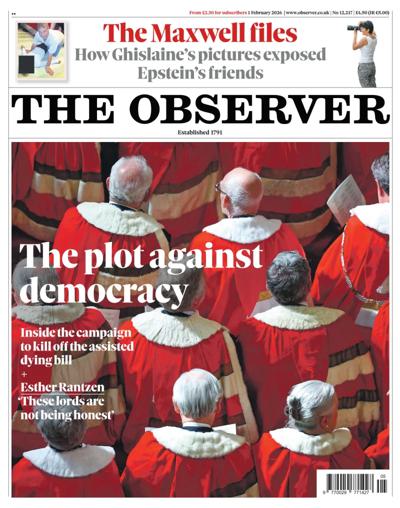 The Observer Newspaper Front Page (UK) for 1 February 2026