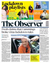 The Observer (UK) Newspaper Front Page for 24 May 2020