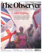 The Observer front page for 24 August 2025
