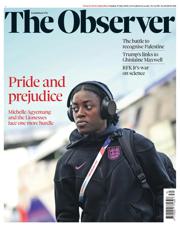 The Observer front page for 27 July 2025