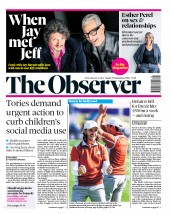 The Observer (UK) Newspaper Front Page for 30 September 2018