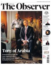 The Observer front page for 5 October 2025