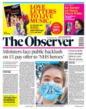 The Observer (UK) Newspaper Front Page for 7 March 2021