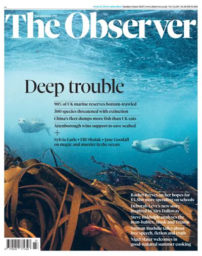 The Observer Newspaper Front Page (UK) for 8 June 2025