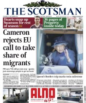 The Scotsman (UK) Newspaper Front Page for 10 September 2015