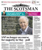 The Scotsman (UK) Newspaper Front Page for 11 March 2021