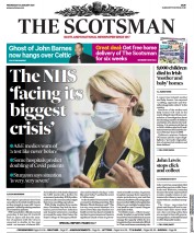 The Scotsman (UK) Newspaper Front Page for 13 January 2021