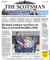 The Scotsman (UK) Newspaper Front Page for 13 May 2020