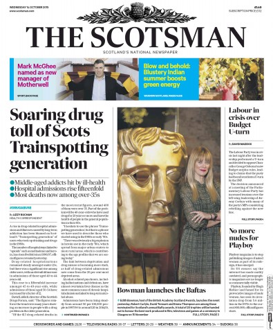 The Scotsman Newspaper Front Page (UK) for 14 October 2015