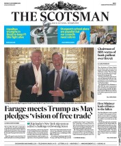 The Scotsman (UK) Newspaper Front Page for 14 November 2016