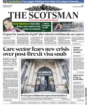 The Scotsman (UK) Newspaper Front Page for 14 July 2020