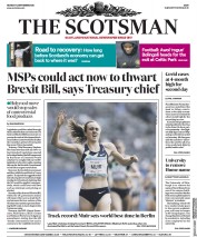 The Scotsman (UK) Newspaper Front Page for 14 September 2020