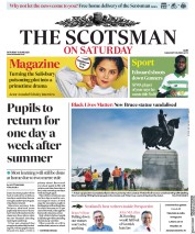 The Scotsman (UK) Newspaper Front Page for 15 June 2020