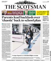 The Scotsman (UK) Newspaper Front Page for 16 June 2020