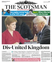 The Scotsman (UK) Newspaper Front Page for 16 September 2020