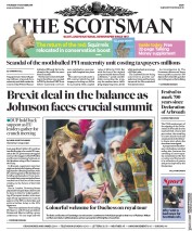 The Scotsman (UK) Newspaper Front Page for 17 October 2019