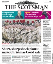 The Scotsman (UK) Newspaper Front Page for 17 November 2020