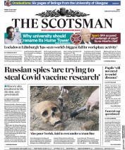 The Scotsman (UK) Newspaper Front Page for 17 July 2020