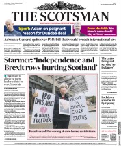 The Scotsman (UK) Newspaper Front Page for 17 September 2020