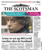 The Scotsman (UK) Newspaper Front Page for 18 January 2021