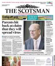 The Scotsman (UK) Newspaper Front Page for 18 February 2021