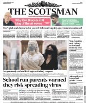 The Scotsman (UK) Newspaper Front Page for 18 August 2020