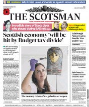 The Scotsman (UK) Newspaper Front Page for 1 November 2018