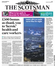 The Scotsman (UK) Newspaper Front Page for 1 December 2020