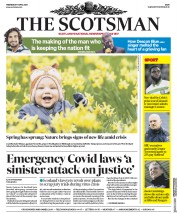 The Scotsman (UK) Newspaper Front Page for 1 April 2020