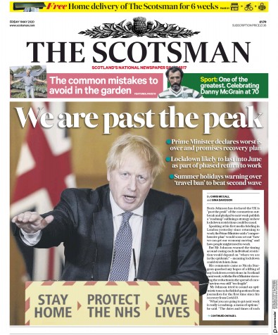 The Scotsman Newspaper Front Page (UK) for 1 May 2020