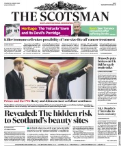 The Scotsman (UK) Newspaper Front Page for 21 January 2020