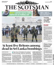 The Scotsman (UK) Newspaper Front Page for 22 April 2019