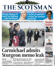 The Scotsman (UK) Newspaper Front Page for 23 May 2015