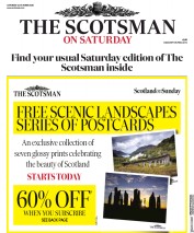 The Scotsman (UK) Newspaper Front Page for 24 October 2020