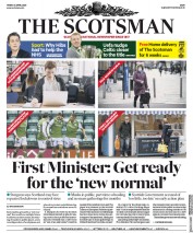 The Scotsman (UK) Newspaper Front Page for 24 April 2020