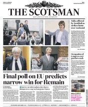 The Scotsman (UK) Newspaper Front Page for 24 June 2016