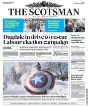 The Scotsman (UK) Newspaper Front Page for 25 January 2016