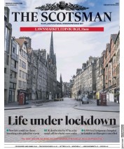 The Scotsman (UK) Newspaper Front Page for 25 March 2020