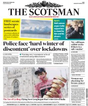 The Scotsman (UK) Newspaper Front Page for 26 October 2020